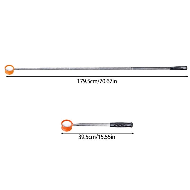 Portable Golf Ball Grabbers Pickup Tool Aluminum Alloy Golf Ball Grabbers Telescopic Ball Retrievers Easy to Use