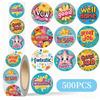 500pcs Colorful Star English Stickers for DIY, Teacher Rewards, and Small Gifts