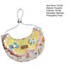 Pet Bib Adjustable Elastic Cord Cat Bandana with Cartoon Pattern Printed Breathable Cat Collar for Small to Medium Pets