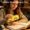 Butter Bar Sensory Toys Flow Pattern Stick Squeeze Toy, Slow Rebound Toy for Fidget Strip Desk Stress Relief, Soft Stretchy Office
