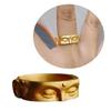 Buddhas Face Rings Finger Rings Decoration Buddhist Open Rings Unisex Jewelry
