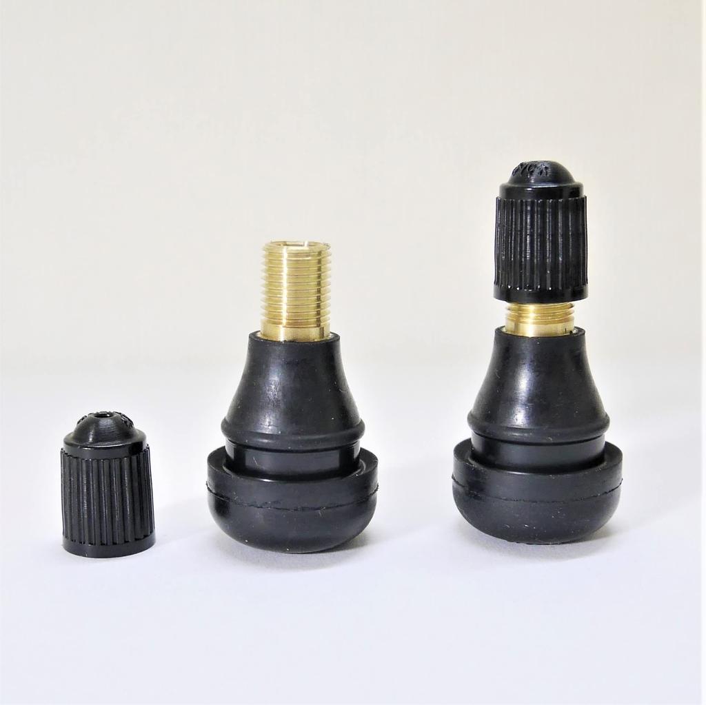 Taiheiyo Kogyo TR-412 CL for Motorcycles, Motorcycles, Scooters, Tubeless Valves, Set of 2, Reliable