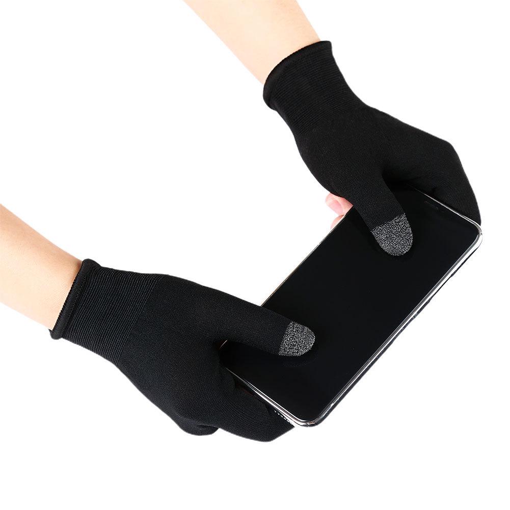 Ultrathin Windproof Winter Touchscreen Game Gloves: Knitted Nylon with Warm Silicone Anti-slip Design