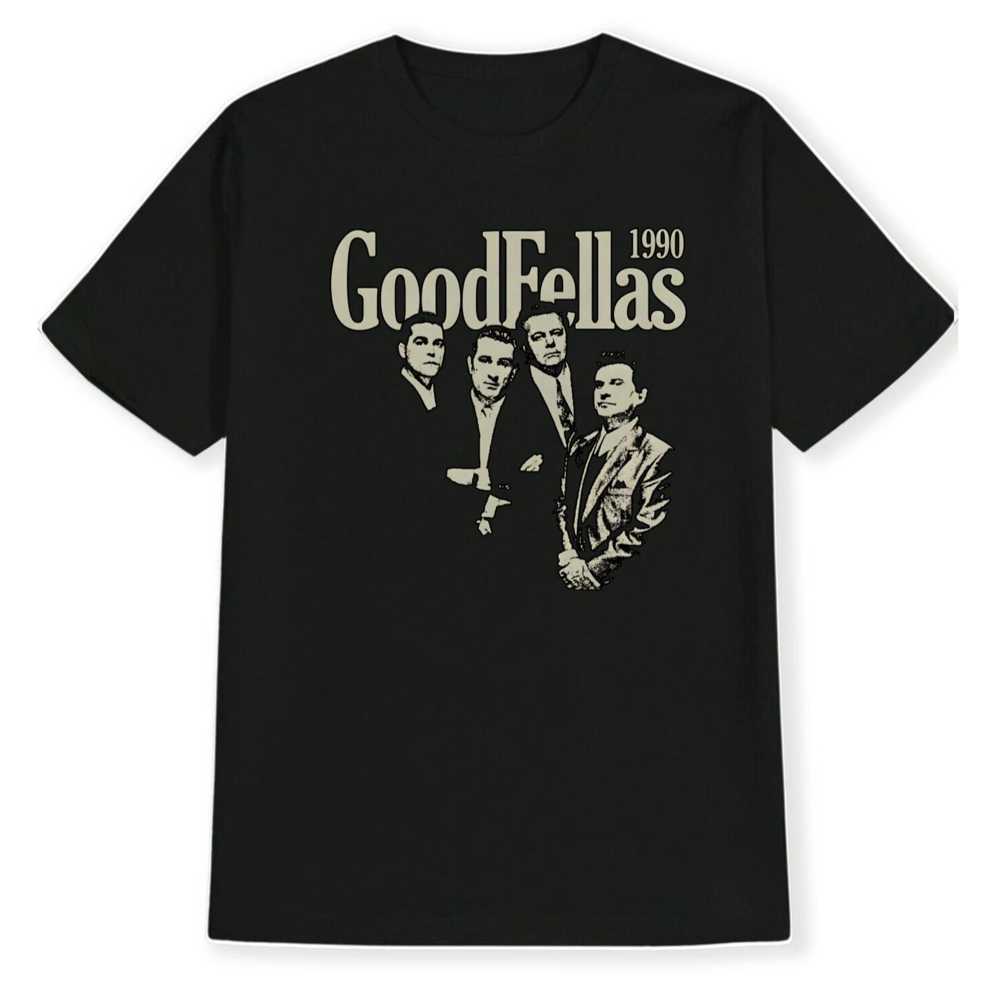 

Vintage Unisex GoodFellas 1990 Graphic Cotton TShirt Unisex Women Cotton Tees T Shirts Printing Clothes Unseix Oversize Top S