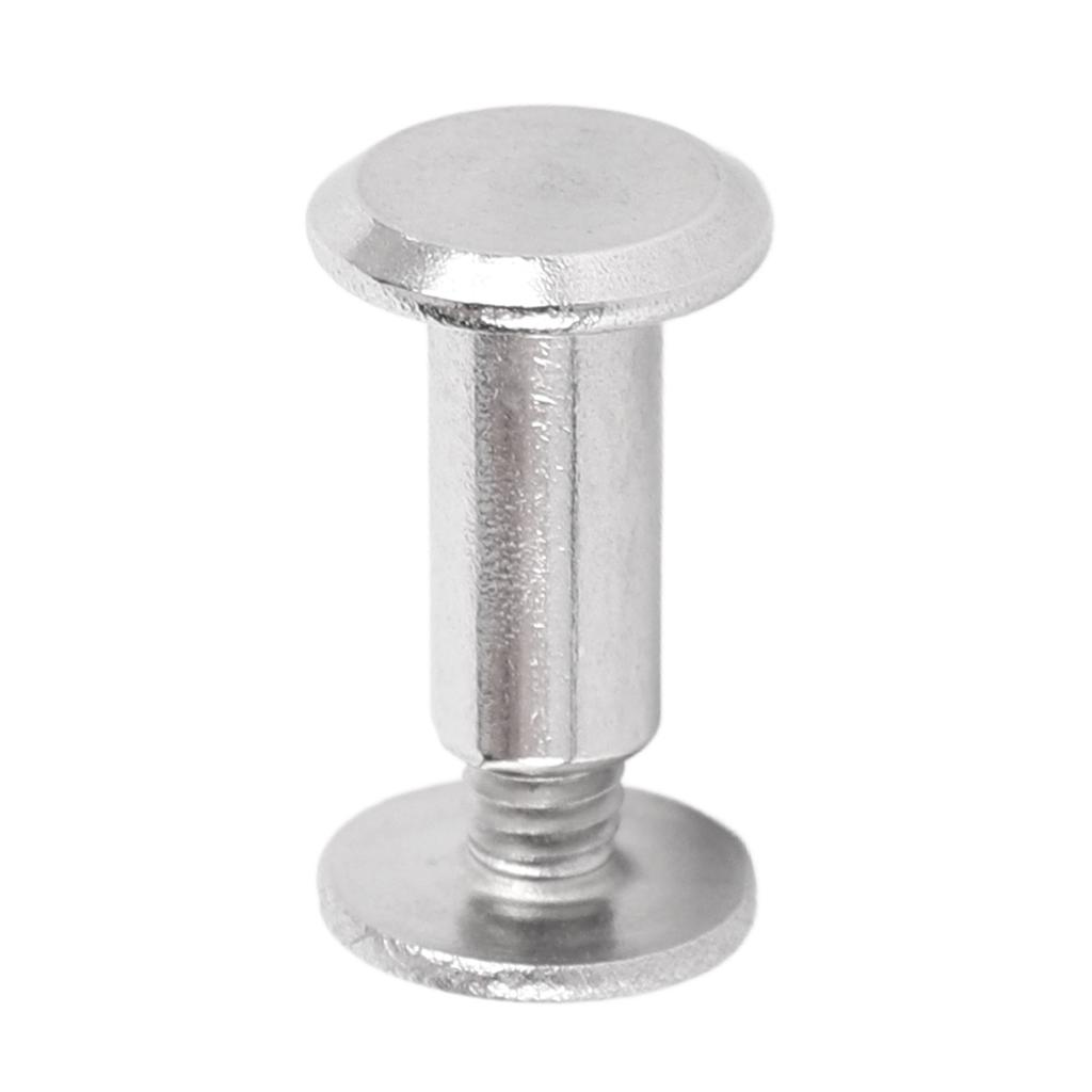 100 Sets Rivet and Screw M2.5 Stainless Steel Flat Round Hd Rivet Studs for Clothing Decoration Lther Crafts