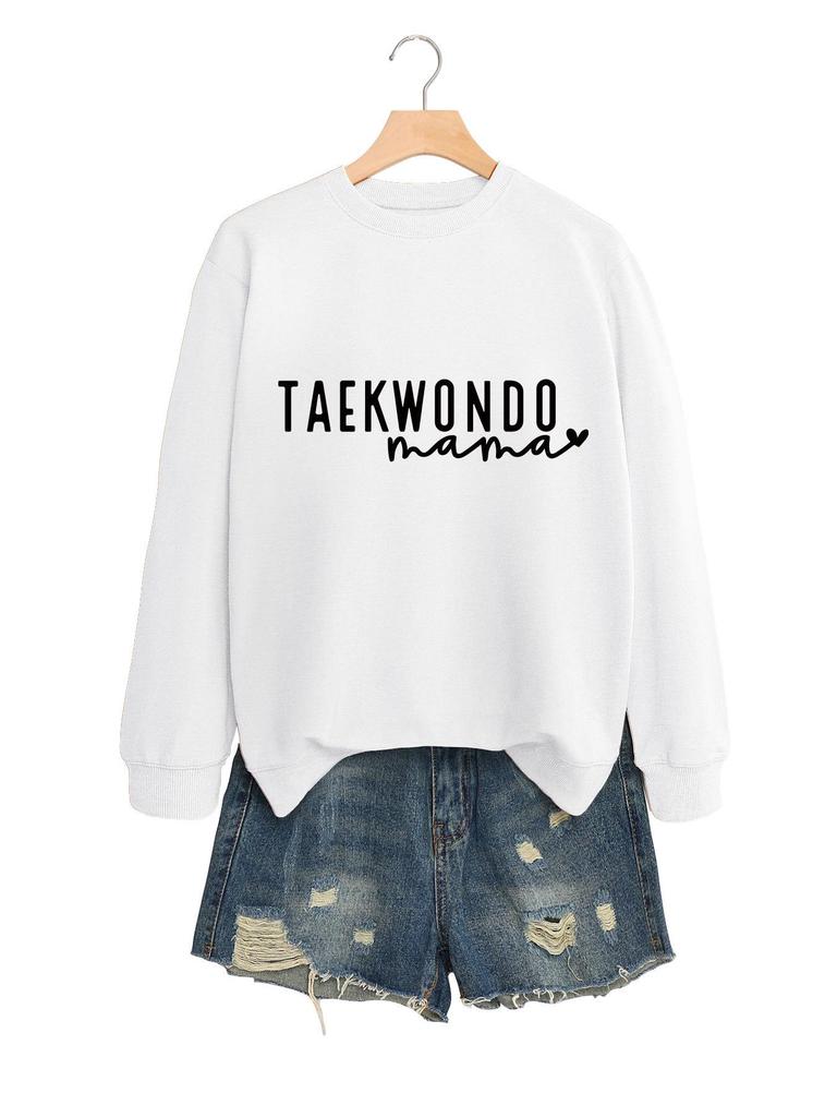 Women's Taekwondo Mama Casual Fashion Sweatshirt: Versatile, Comfortable & Stylish