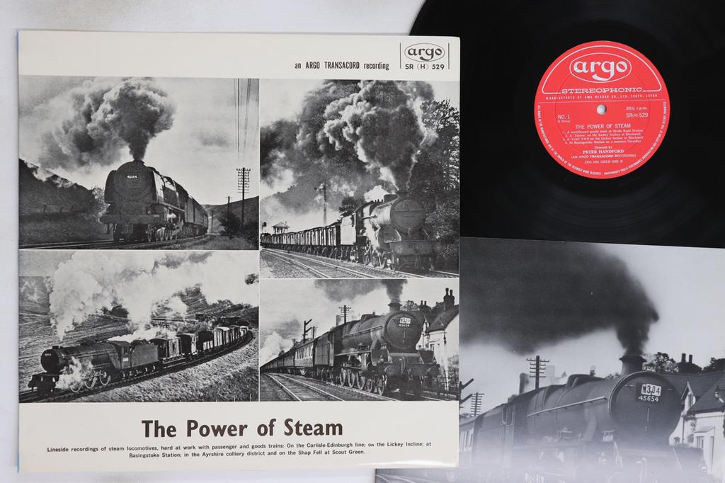 LP Record NO ARTIST - Power of Steam SR529 ARGO 1967 Japan Sound Effects & Nature Used