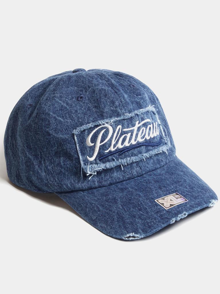 Peullaeto Big Size Washed Ball Cap Xl Plt Denim Cap Blue