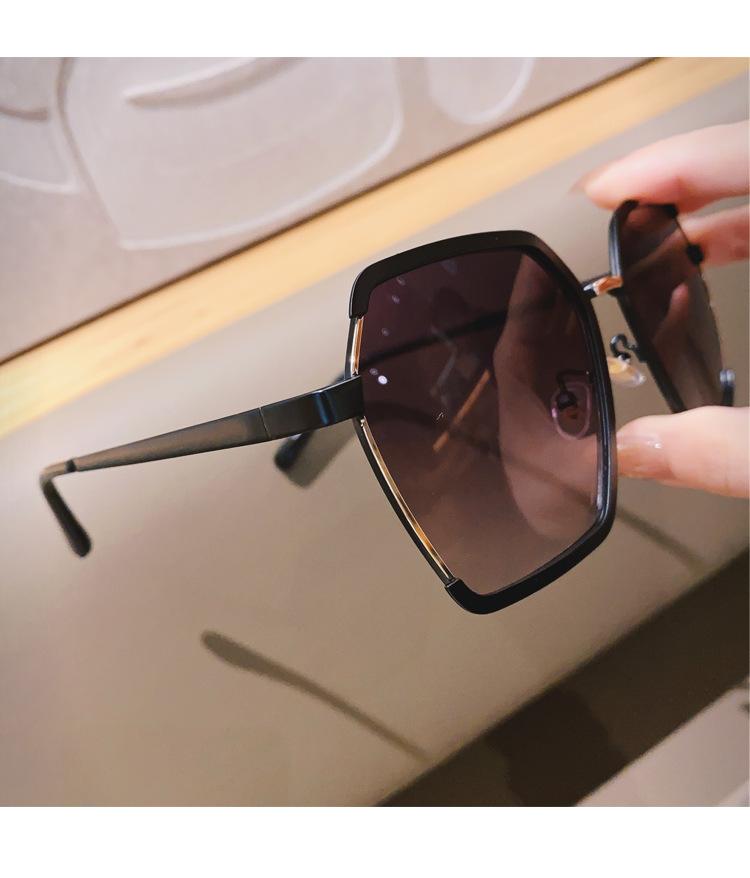 Women Outdoors Square Sunglasses for Men Oversized White Tea Original Brand Design Sun Glasses Female Shades Travel Sunshade