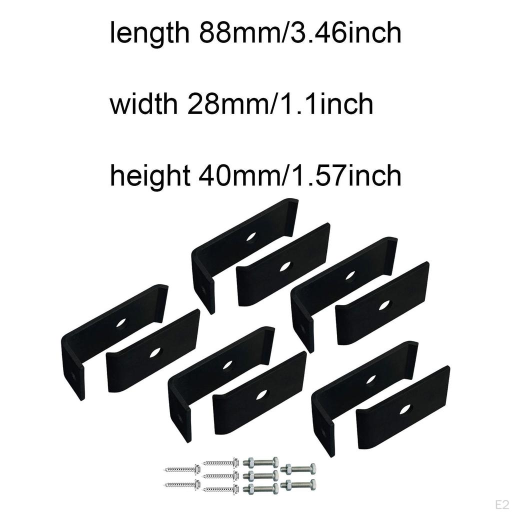 5 Set Fence Grid Clips Mesh Mat Mounting Easy To Install Wire Fasteners Fixed Clamps for