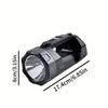 Multi Functional LED Solar Flashlight with Multiple Lighting Modes for Outdoor Hiking, Fishing, and Camping. Portable Searchlight with Durability