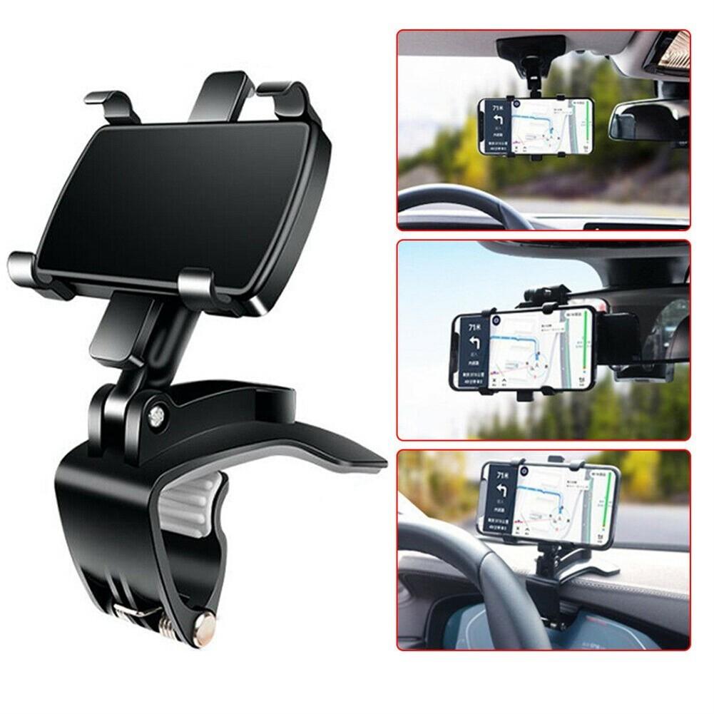 360° Rotating Car Dashboard Phone Holder Clip Stand