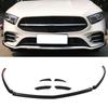 7pcs Car Front Bumper Air Vent Lip Spoiler Cover Trim ABS Replacement for Mercedes A Class W177 AMG Line 2018+