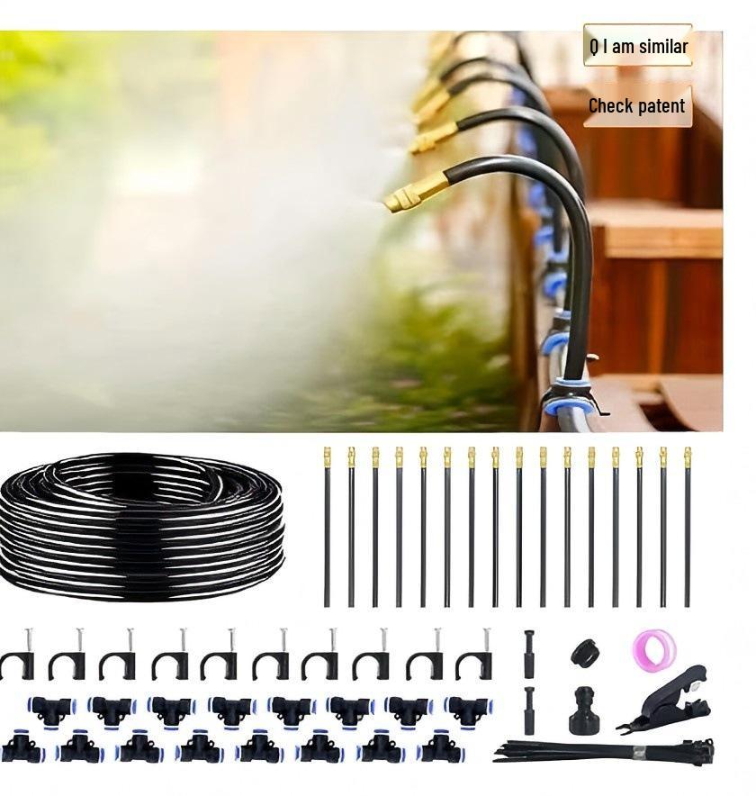 Universal Adjustable Micro-Atomizing Sprinkler Set for Irrigation, Cooling, and Humidification