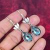 Swiss Blue Topaz 925 Solid Sterling Silver Earrings, Handmade Gemstone Jewelry Earrings For Memorial Day