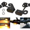 LED Turn Signal Light Running Light Front Indicators Blinker Lights Mini Fit for Harley Sportster Iron 883 XL1200 Forty Eight 48 2004-2022 (Black