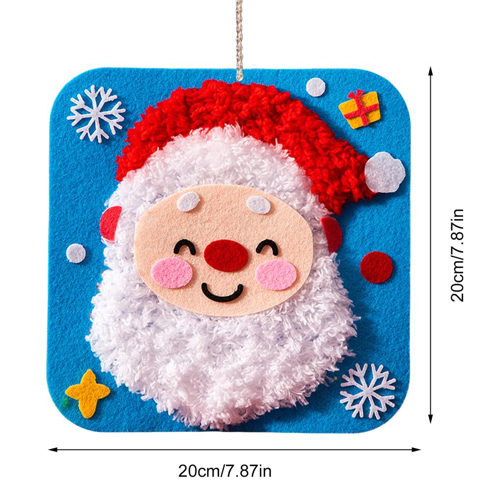 DIY Christmas Embroidery Kit Multi-Purpose Lovely Animal Embroidery  Set Xmas Felt Sewing Craft for Adults Beginners