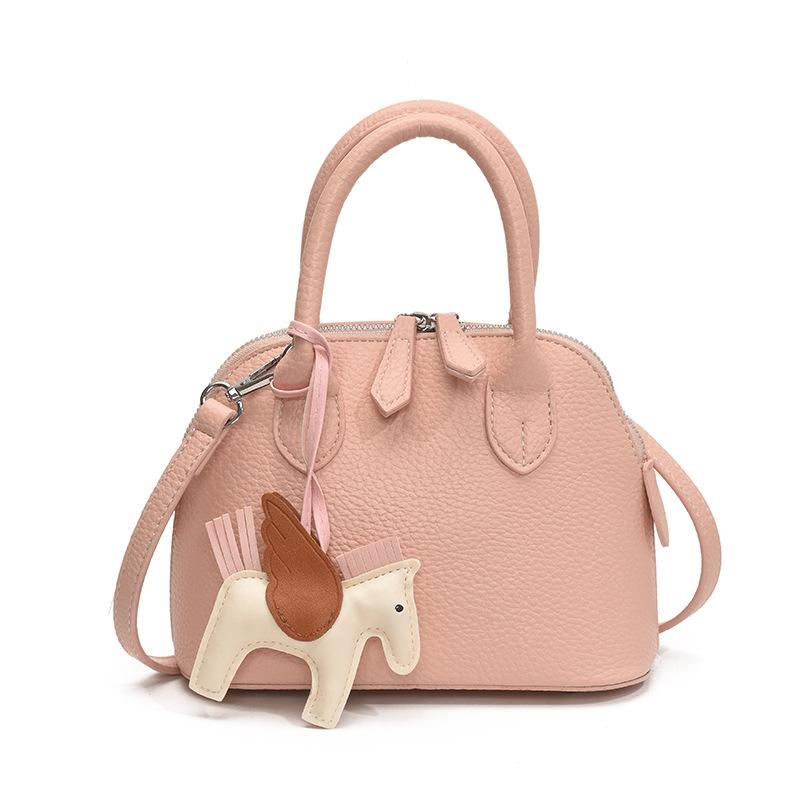 

Handbag Women s New Shoulder Messenger Bag no pendant рожевий