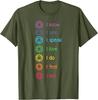 Chakra Affirmationen Ich Weiß Ich Sehe Ich Spreche Yoga Meditation Grafik T-Shirt Weiche Baumwolle Lässiges Oberteil