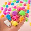 5pcs Cute Soft Squishy Dumpling Toy, Mixed Color Stress Reliever, Perfect Party Favor Classroom Prize Halloween Christmas Gift
