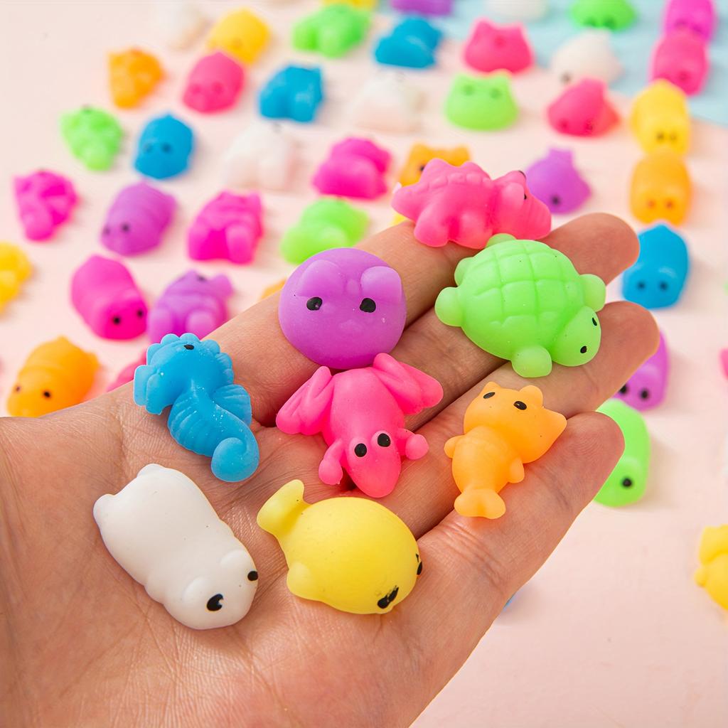5pcs Cute Soft Squishy Dumpling Toy, Mixed Color Stress Reliever, Perfect Party Favor Classroom Prize Halloween Christmas Gift
