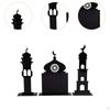 3 Acrylic Ramadan Decorations Flat Ornament for Table Eid Mubarak Display