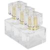 3pcs Glass Empty Perfume Bottle Makeup Refillable Perfume Spray Bottle DispenserGold