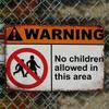 KIMILAR No Youngsters Allowed 12x8 Inch Durable Aluminum Metal Warning Sign, Safety Caution Wall Decor