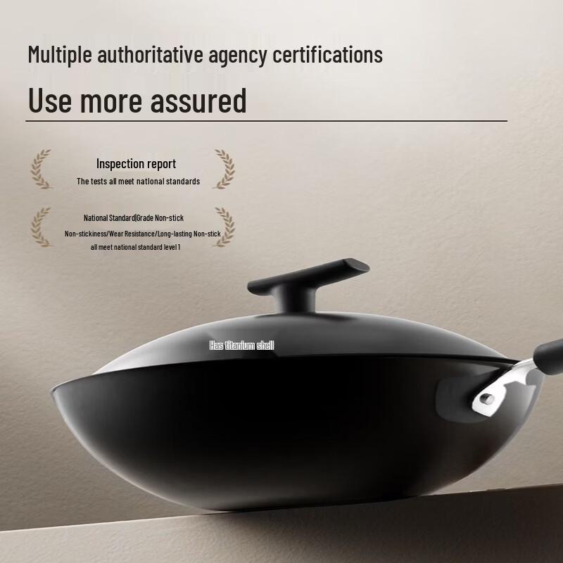 Supor 30cm Titanium-Infused Coating-Free Iron Wok