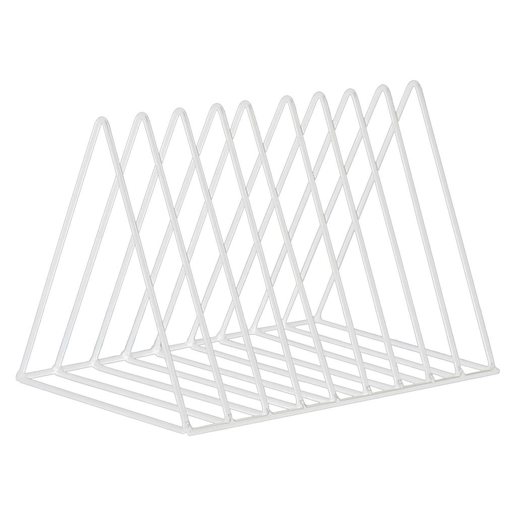 Desktop Rack Rustproof Simple Geometric Iron File Holder Decoration for Study Living Room