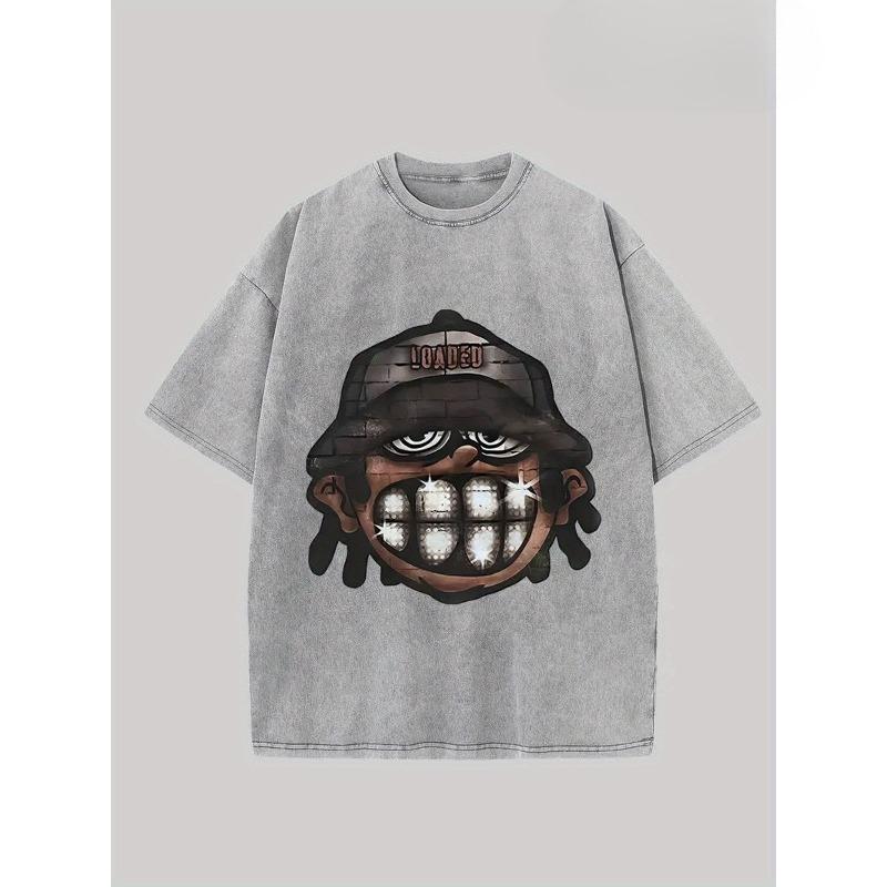 Tailles Européennes T-shirt Homme, T-shirt en Coton Imprimé à la Cire de Haute Qualité, Mode Rétro, Convient pour l'Été et les Vacances