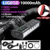 NEWBOLER Luce Bicicletta Anteriore 10000Lumen Luce Bici 10000mAh Torcia Impermeabile Ricarica USB Lampada per Ciclismo MTB Strada Accessori