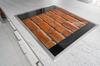 GLAS-SCHNEIDEBRETT 45x52 ZIEGEL