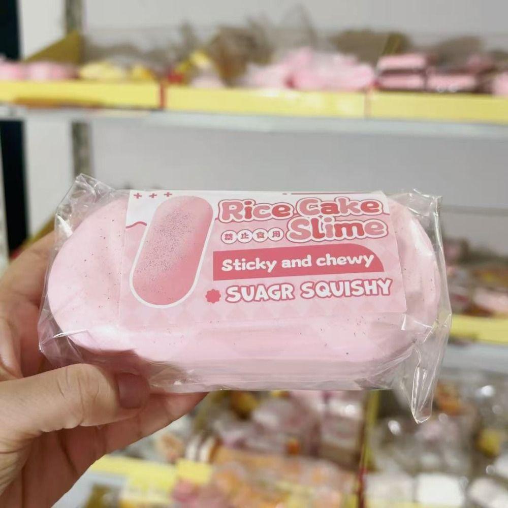 Hand Relaxing Squishy Cheese Calming Sensory Fidget Cake Sticky Bread Squishy Toy Kids Adults