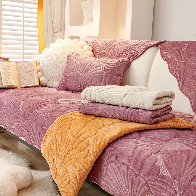 Winter Sofa Cushion Four Seasons Universal Non-Slip Thickened Cushion Affordable Luxury Style Universal All-Inclusive Sofa Cover Cover Cloth