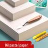 Papel para Pintura a Pastel a Óleo Quadrado, 10cm, Branco Opaco, Pesado para Arte e Desenho