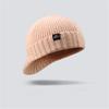 Fashion Windproof Warm Knitted Hat Coldproof Short Brim Bonnet Caps Cold Resistant Ear Protection for Outdoor Riding