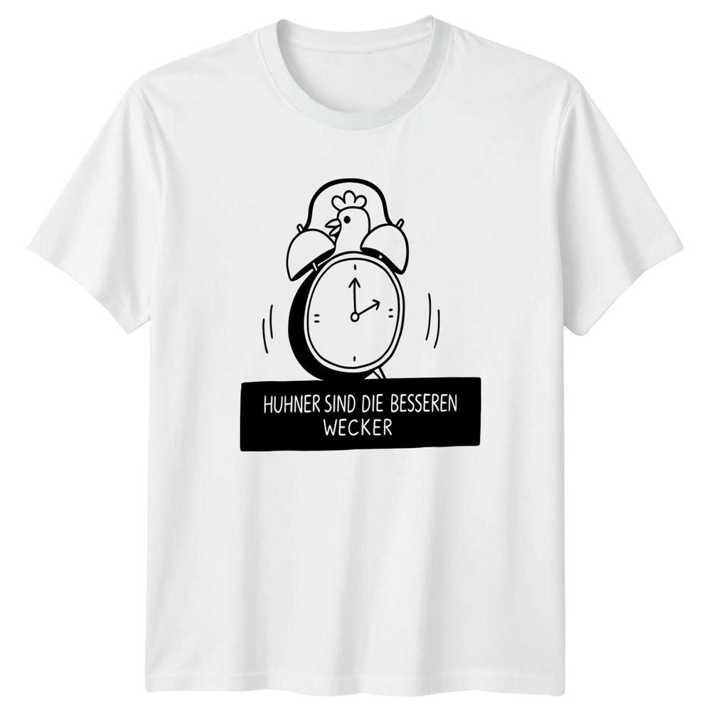 Huhner Sind Die Besseren Wecker TShirt Chicken Farming Gift For Him And Her S
