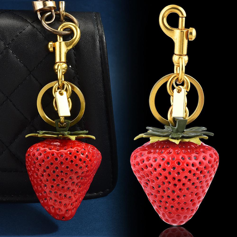 Fruit Keychain Gift For Women With Alloy Material And Handcrafted Detail For Bag Decoration