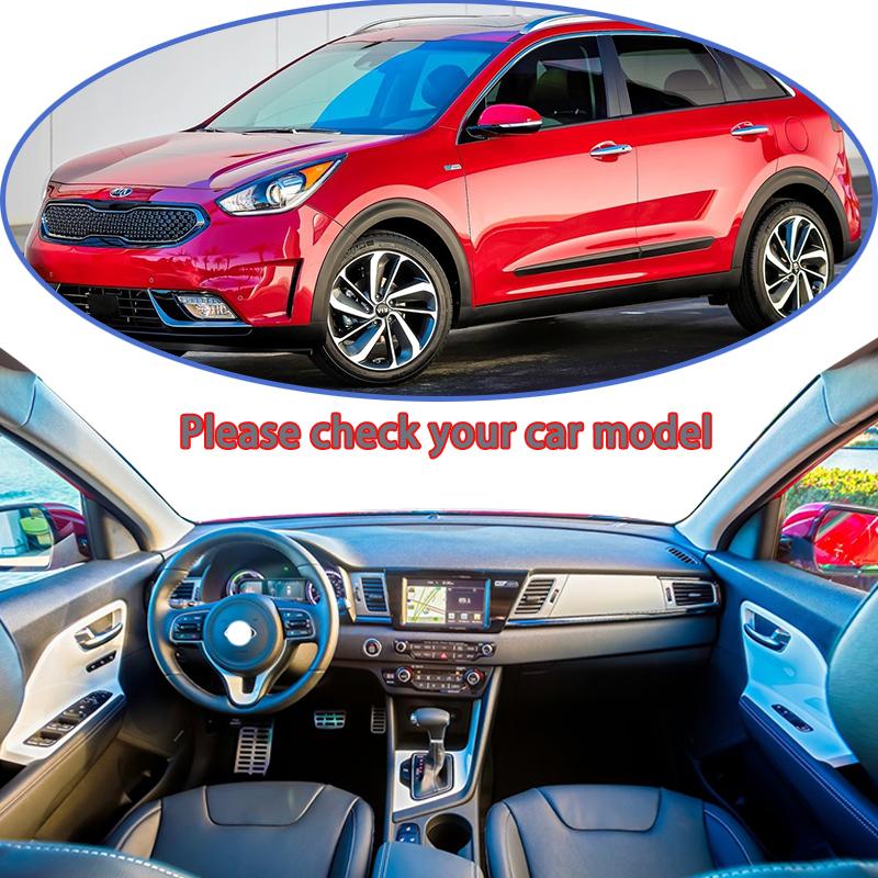 Dashboard Cover Avoid Light Pad Instrument Platform Mat For Kia Niro DE 2017~2022 Fit Hybrid E-Niro Interior Mouldings