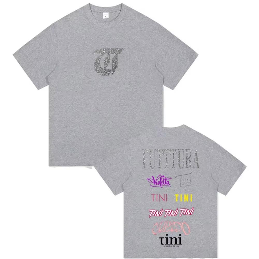 TINI STOESSEL Futtura Tour Album 2026 Fans Tshirt Men Aesthetic Harajuku T Shirt Casual ONeck Male Cotton Shortsleeved top