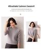 Lekasha Women's Thickened Round Neck Saddle Shoulder Cashmere Sweater for Autumn and Winter