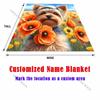 Yorkshire Terrier and Flowers Print Blanket Warm Soft Fluffy Kids and Adults Sofa Bed Throw Blanket for Home Travel Camping