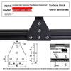 T-slot Aluminum 5-Hole 2020/3030/4040/4545 Triangle Connector Plate