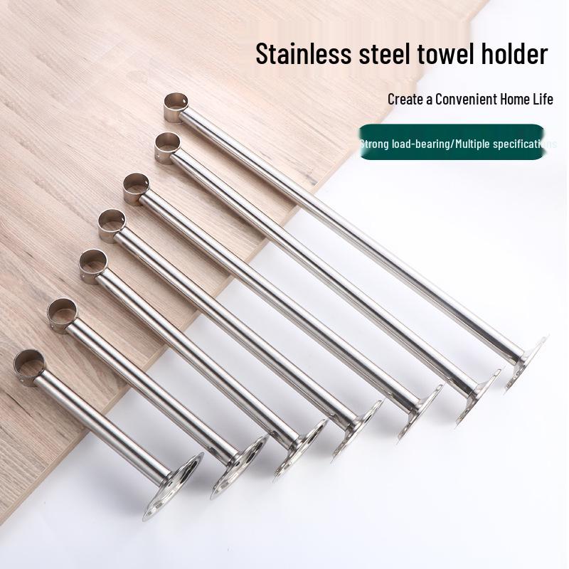 Stainless Steel Ceiling-Mounted Clothes Drying Rod with Flange Base