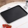 Chinese Black Tray Round Plastic Fruit Tray Tea Room Water Cup Tea Tray Snack Tray Afternoon Tea Dessert Tray