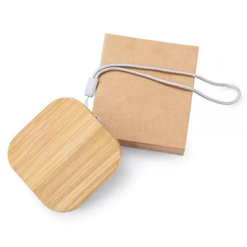 Biodegradable Bamboo & Wood Multifunctional Storage Box with 60W Charging & Data Cable Organization, Six-In-One.