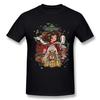 AICH Herren Spirited Away Kunstposter Schwarzes T-Shirt