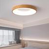 Minimalist Wood Grain LED Ceiling Lamp