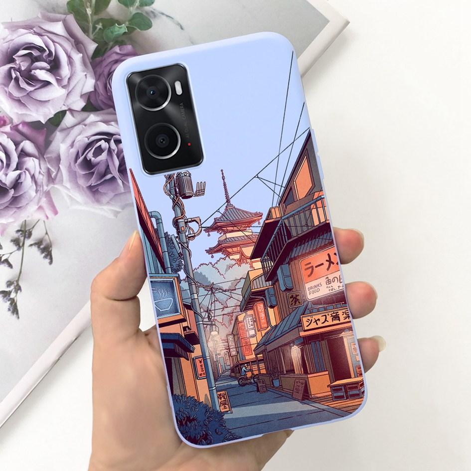 For OPPO A76 A96 4G Case CPH2333 CPH2375 Phone Case Fashion Flower TPU Soft Silicone Cover For OPPO A36 A 76 A 96 OPPOA76 Fundas